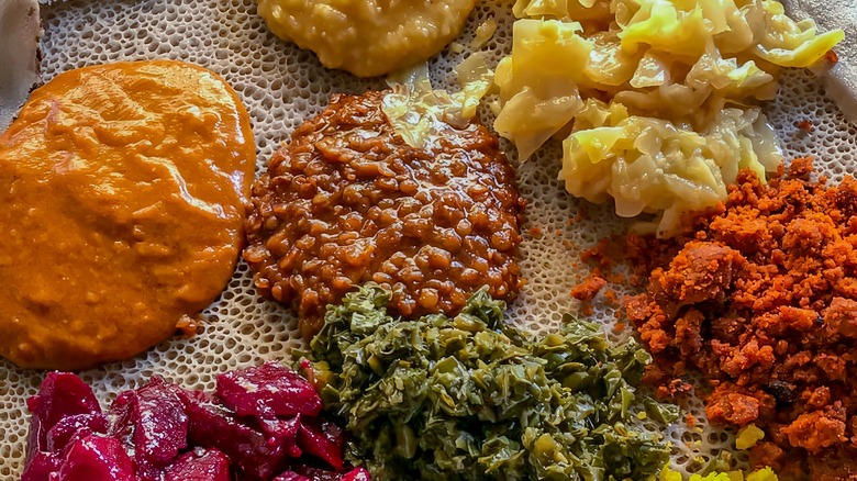 Beyaynetu vegetarian Ethiopian dish