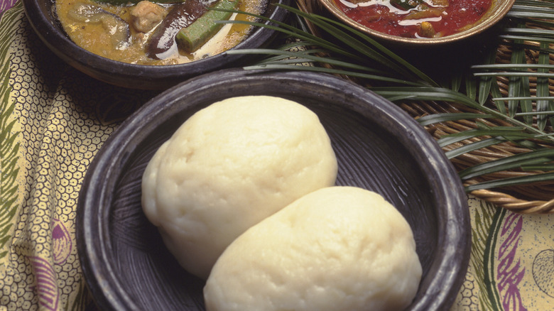 Two balls of ugali