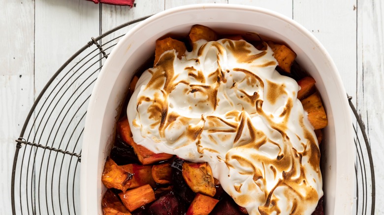 Sweet potatoes and meringue