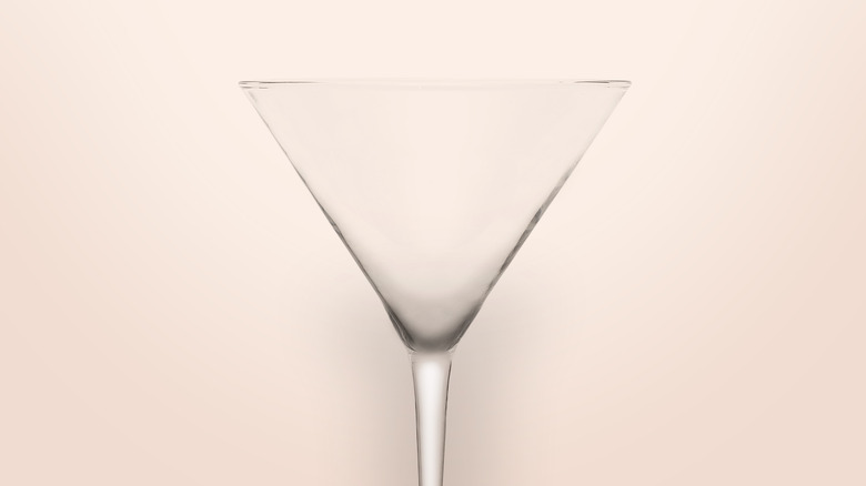 martini glass pink background