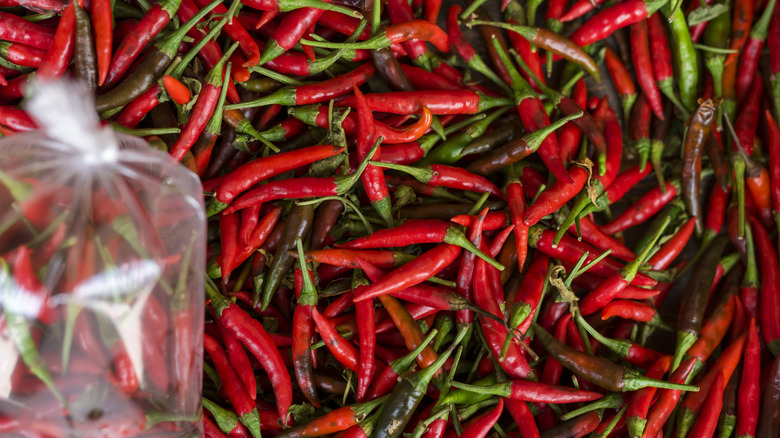 Red siling labuyo peppers