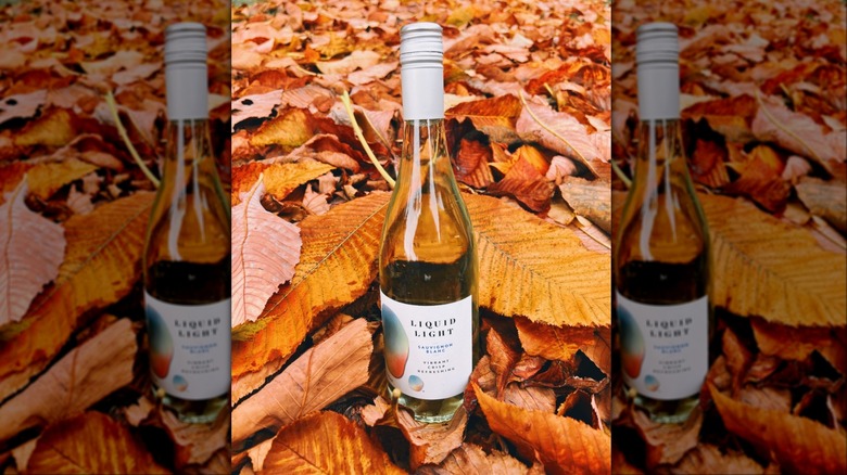 Sauvignon blanc among leaves