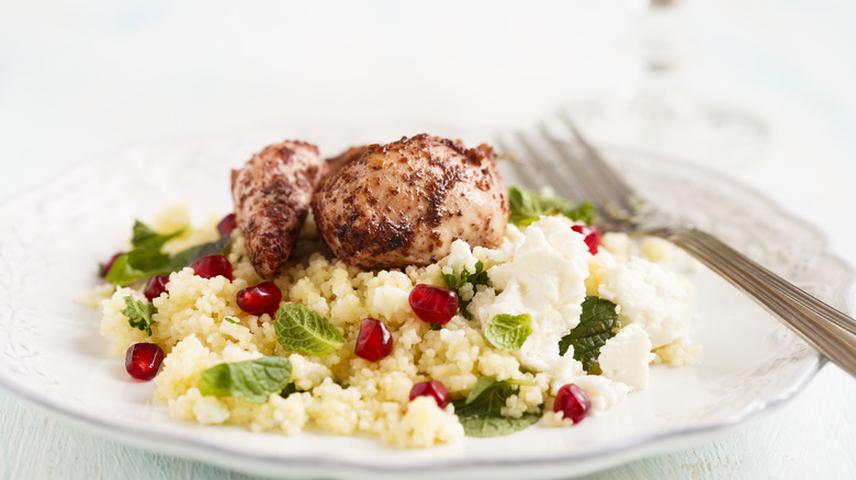 Za'atar chicken with couscous