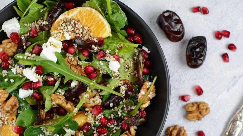 salad with za'atar topping