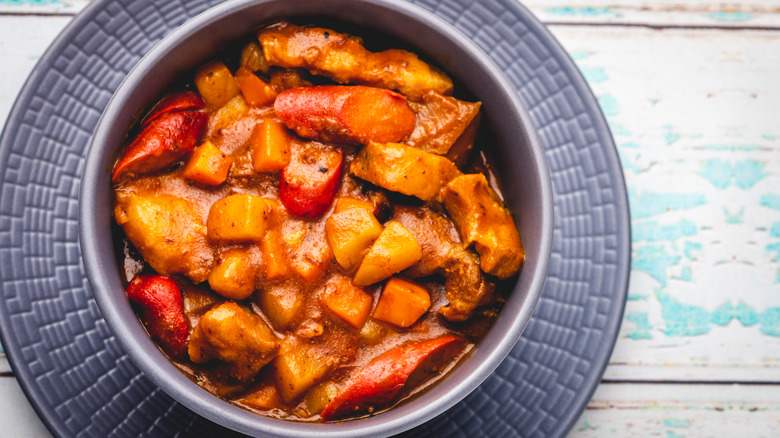 Bowl of Filipino menudo