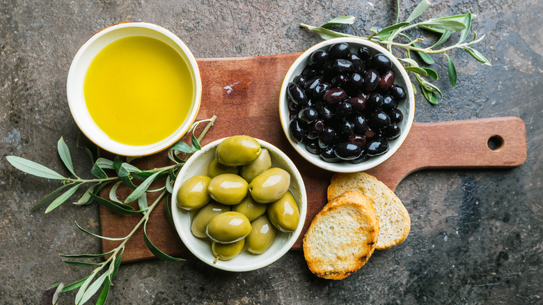 Olives and olive oil