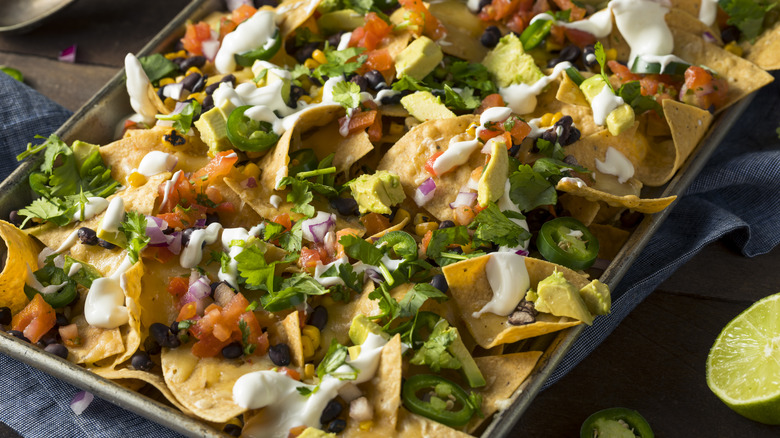 Sheet pan nachos