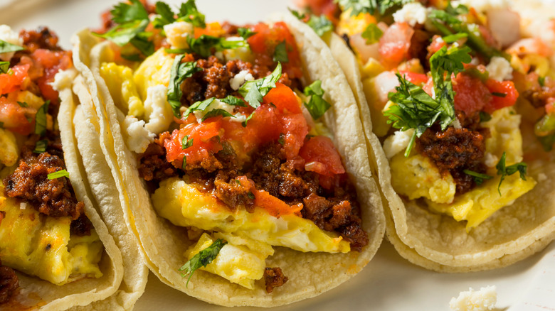 breakfast tacos on plate