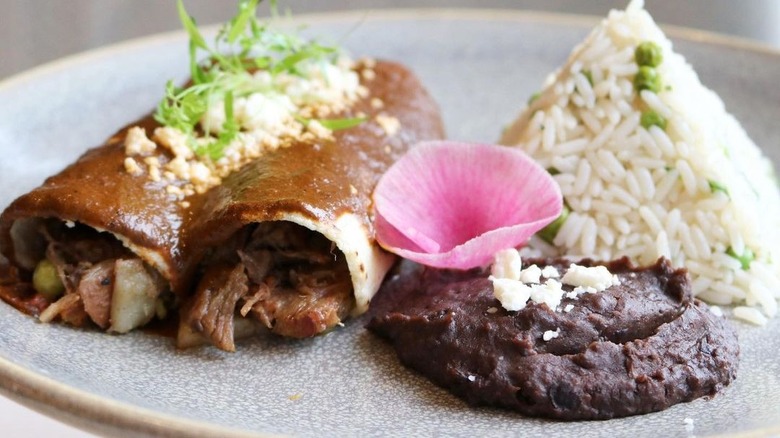 enchiladas moles from Xochi