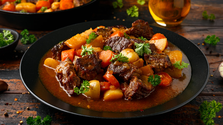 Bowl of beef stew