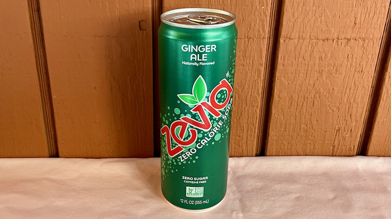 Zevia ginger ale can