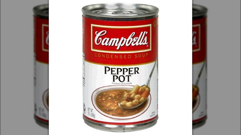 Can of Campbell's Pepper Pot Soup