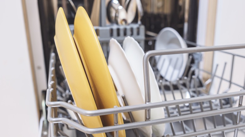 Dishes in dishwasher