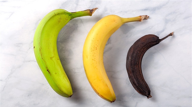 Banana ripening stages