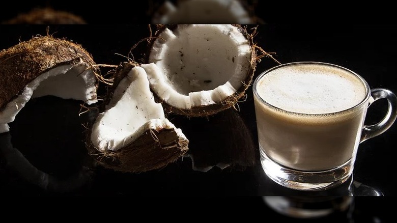 coconuts and coconut latte