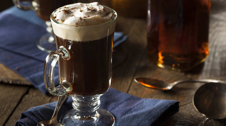 Mug of Irish coffee