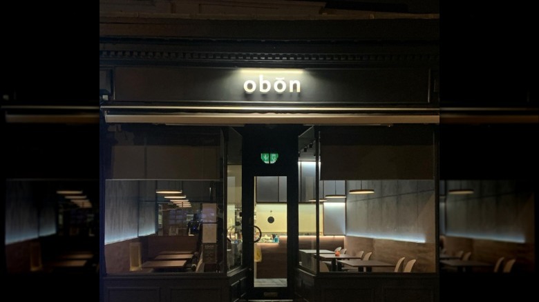 Obon restaurant exterior windows