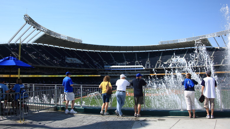 Fans at Kauffman Stadium