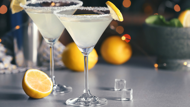 Two Lemon Drop Martinis