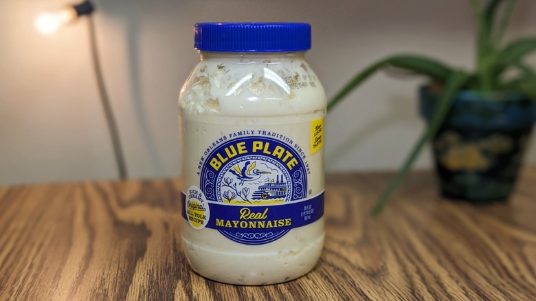 Blue Plate mayo jar