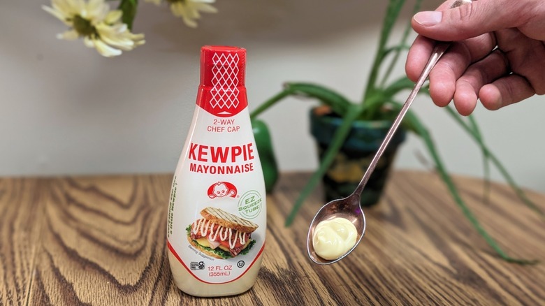 Kewpie mayo and spoon