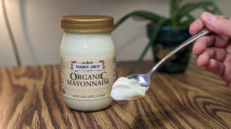 Trader Joe's mayo and spoon