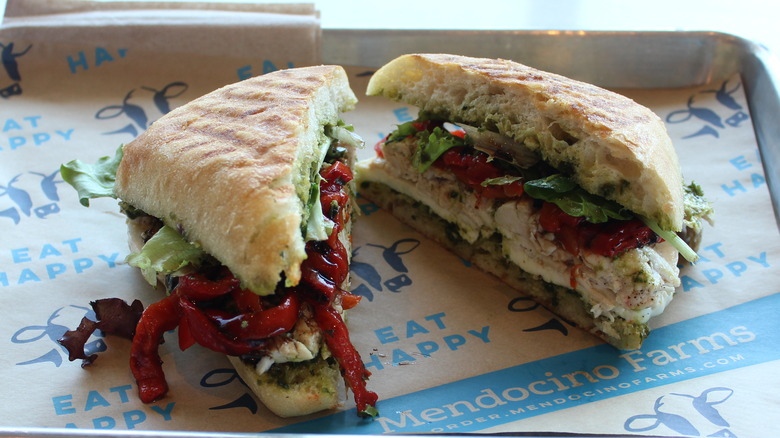 Mendocino Farms Chicken Pesto Caprese 