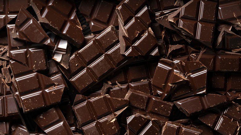 pieces of chocolate