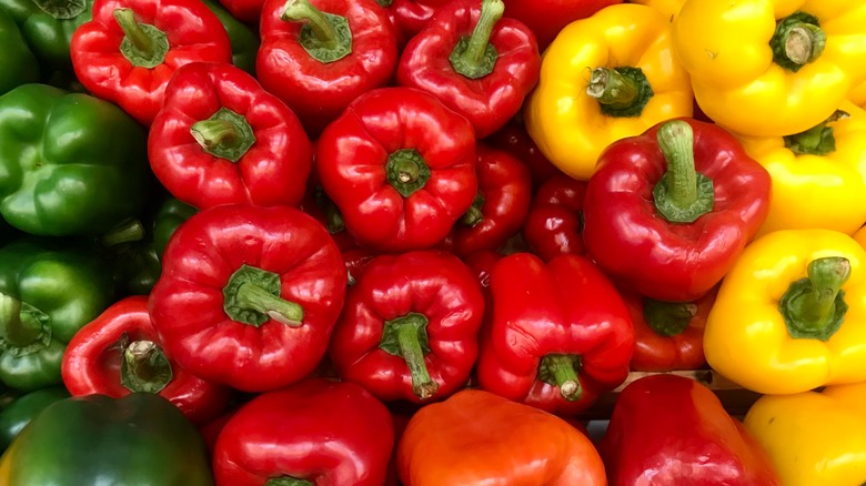 Assortment of bell peppers