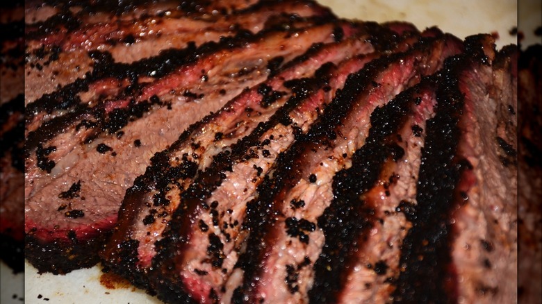 Closeup of brisket from Mad Jack's
