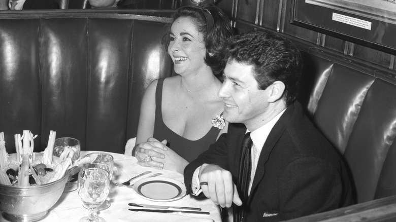 Elizabeth Taylor with Eddie Fisher at Chasen's