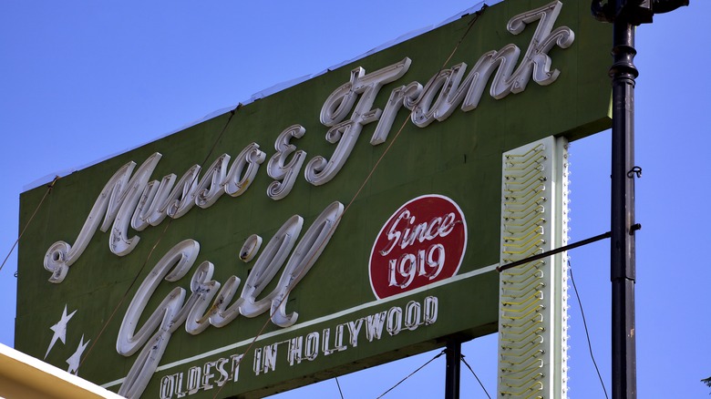 Musso & Frank Grill sign