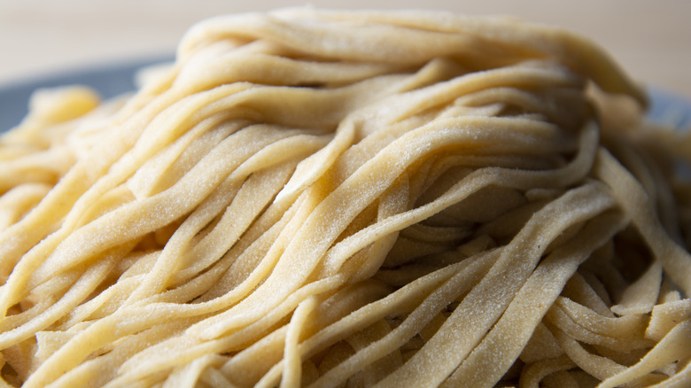 Homemade pasta noodles