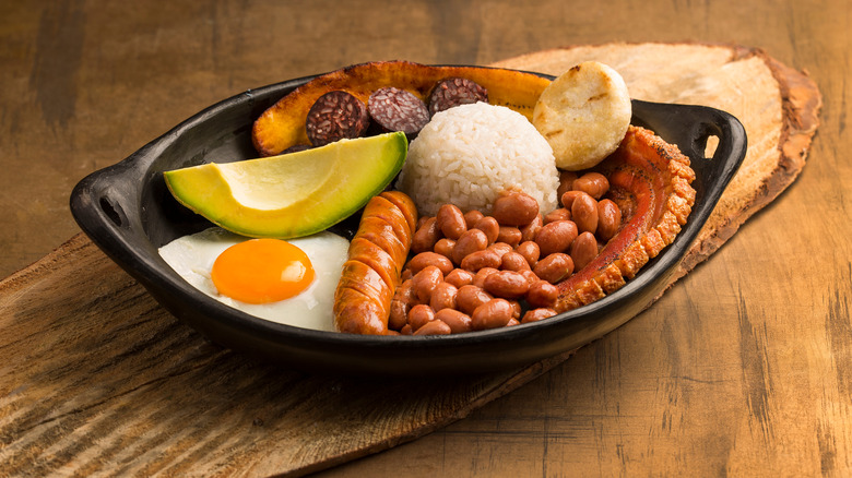 Colombian feast bandeja paisa