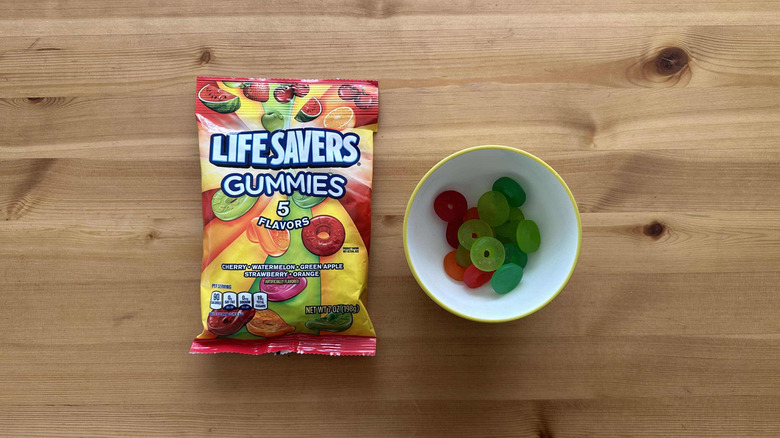 Life Savers Gummies on table