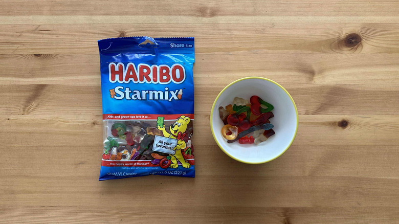 Haribo Starmix on table