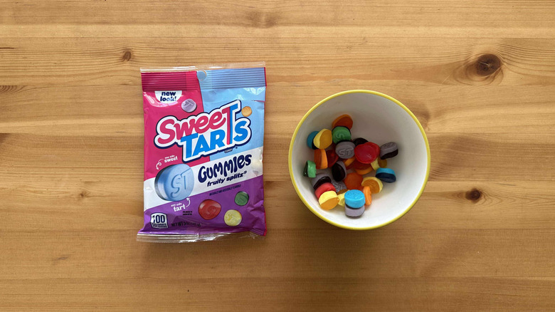 SweeTARTS Gummies on table