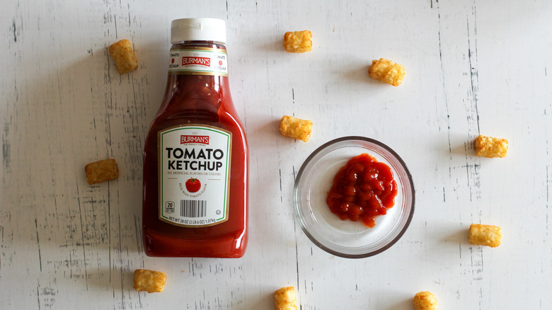 Burman's ketchup with tots