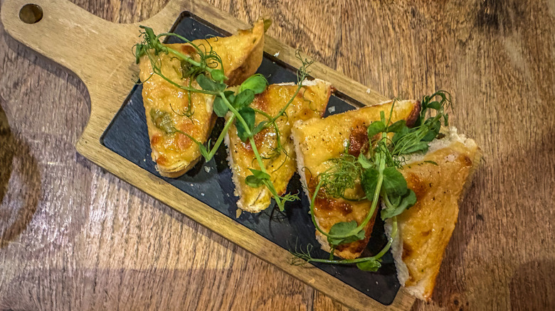 Welsh rarebit appetizer