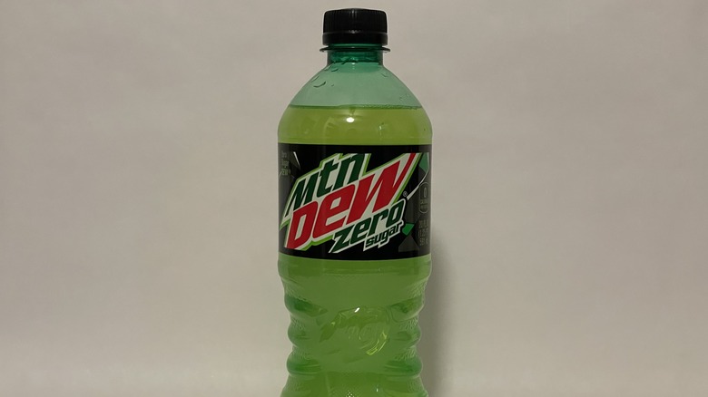 Bottle of Mountain Dew Zero