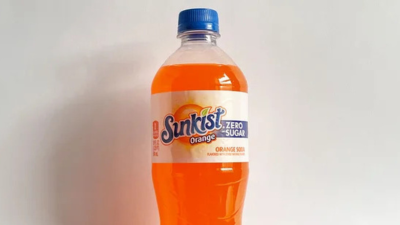 Bottle of Sunkist Orange Zero