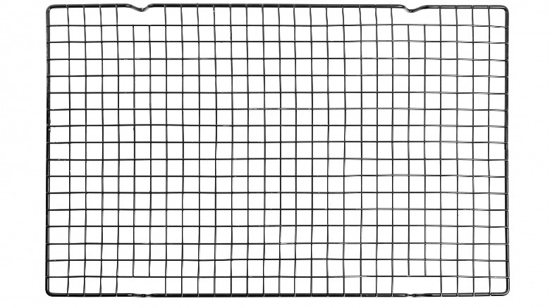 Cooling rack on white background