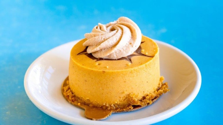 Pumpkin cheesecake chantilly cream