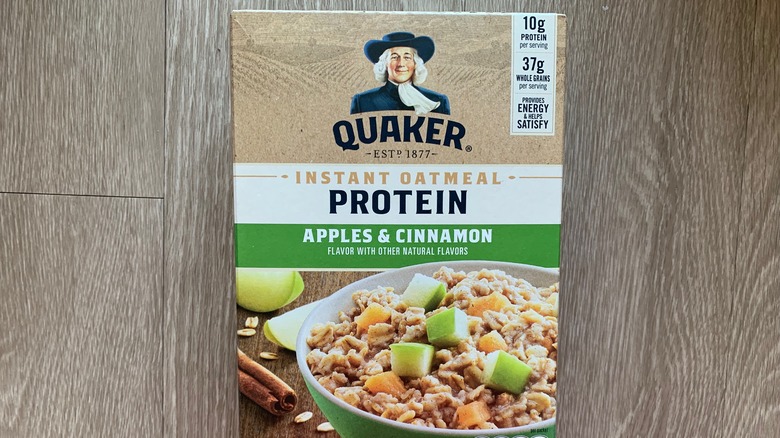 Quaker protein oatmeal package