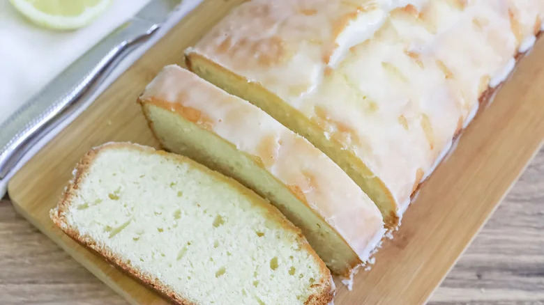 Lemon-drizzled pound cake