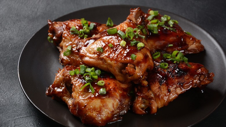 braised chicken with scallions