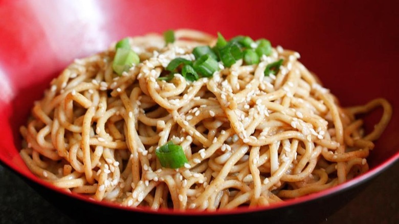 bowl of sesame noodles