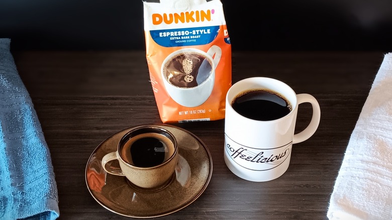 Dunkin espresso roast coffee