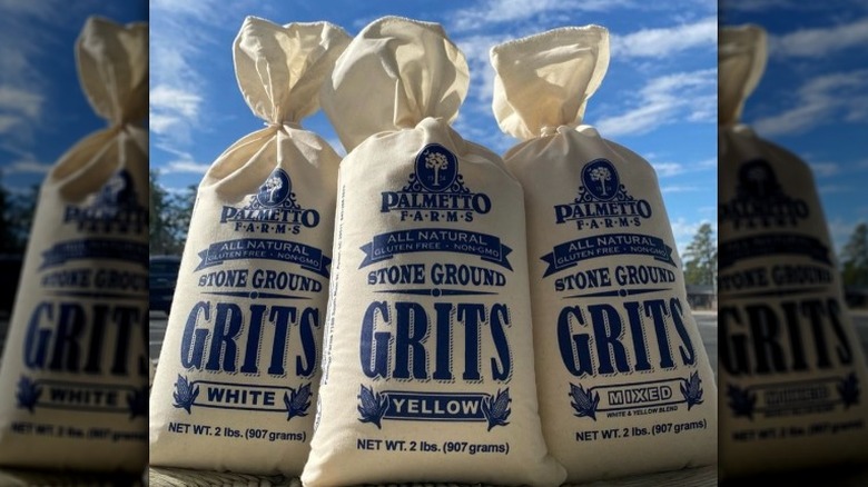 three bags of grits