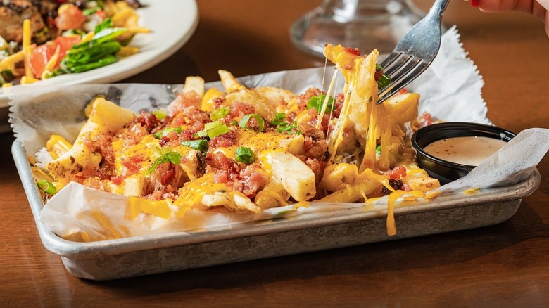 Logan's Roadhouse loaded French fries